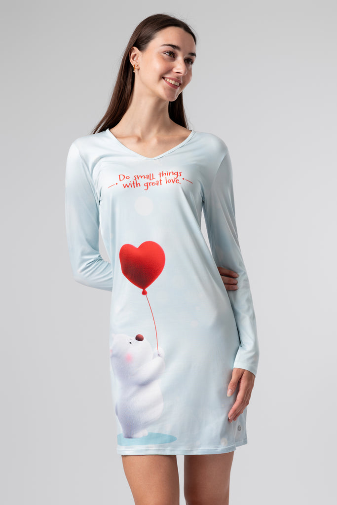 lelosi nočná košeľa heartbear 0